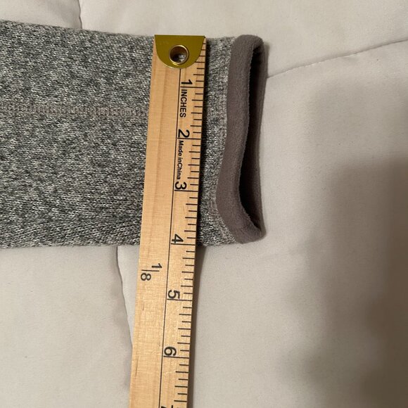 Patagonia Sweater 1/4 Zip Pullover Womens Medium Heather Gray Fleece Knit w Logo - Picture 6 of 12